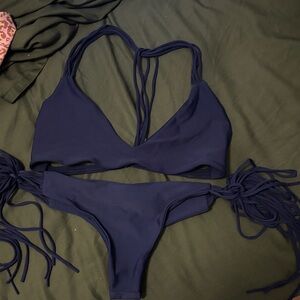 Mikoh Deep Blue Bikini Set